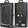 Etui Audi Synthetic Leather na iPhone 12 / iPhone 12 Pro - czarne