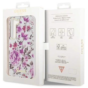 Etui Guess Flower Collection na Samsung Galaxy S23 - białe