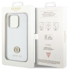 Etui Guess Strass Metal Logo do iPhone 15 Pro Max - srebrne