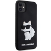 Etui Karl Lagerfeld Rubber Choupette 3D na iPhone 11 / Xr - czarne