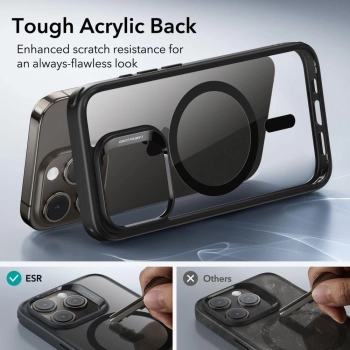 Etui ESR Classic Hybrid Halolock MagSafe na iPhone 15 Pro Max - przezroczysto-czarne