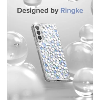 Ringke Fusion Design pancerne etui pokrowiec z żelową ramką Samsung Galaxy S22+ (S22 Plus) przezroczysty (Seoul) (F593R89)