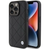 Etui BMW Leather Quilted na iPhone 15 Pro - czarne
