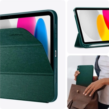 Etui Spigen Urban Fit na iPad 10.9'' 2022 - ciemnozielone