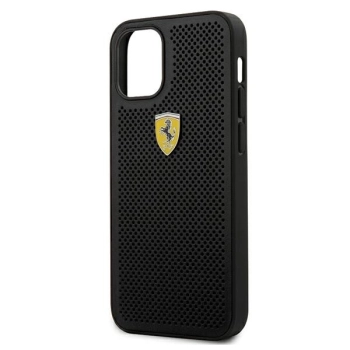 Etui Ferrari On Track Perforated na iPhone 12 mini - czarne