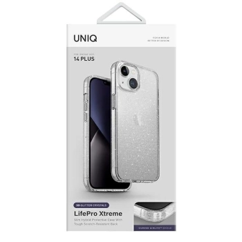 Etui Uniq LifePro Xtreme na iPhone 14 Plus  - przezroczysto-srebrny