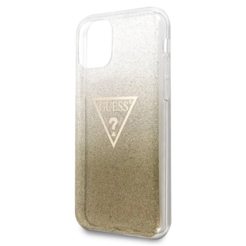 Etui Guess Glitter Triangle na iPhone 11 Pro Max - złote