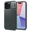 Etui Spigen Optik Armor Mag z MagSafe na iPhone 15 Pro - ciemnozielone