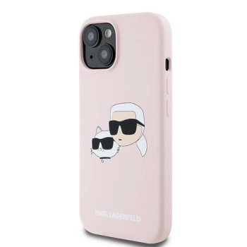 Etui Karl Lagerfeld Silicone Karl&Choupette MagSafe na iPhone 15 / 14 / 13 - różowe