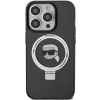 Etui Karl Lagerfeld Ring Stand Karl Head MagSafe do iPhone 15 Pro Max - czarne