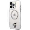 Etui Karl Lagerfeld Iconic Karl&Choupette Magsafe na iPhone 13 Pro Max - przezroczyste