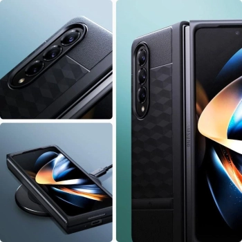 Etui Caseology Parallax na Samsung Galaxy Z Fold 5 - czarny mat