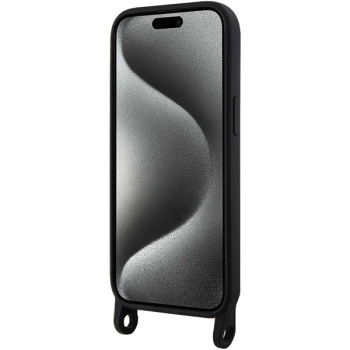 Etui Karl Lagerfeld Crossbody Silicone Ikonik do iPhone 15 - czarne