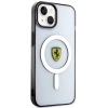 Etui Ferrari Outline MagSafe na iPhone 14 - przezroczyste