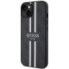 Etui Guess 4G Printed Stripes MagSafe na iPhone 14 - czarne