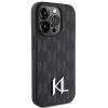 Etui Karl Lagerfeld Leather Monogram Hot Stamp Metal Logo na iPhone 15 Pro Max - czarne
