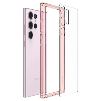 Etui Spigen Ultra Hybrid na Samsung Galaxy S23 Ultra - różowe
