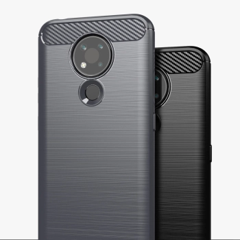 Carbon Case elastyczne etui pokrowiec Nokia 3.4 czarny