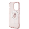 Etui Karl Lagerfeld IML Choupette MagSafe na iPhone 14 Pro - różowe