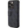Etui Guess 4G Metal Logo na iPhone 15 Pro - szare