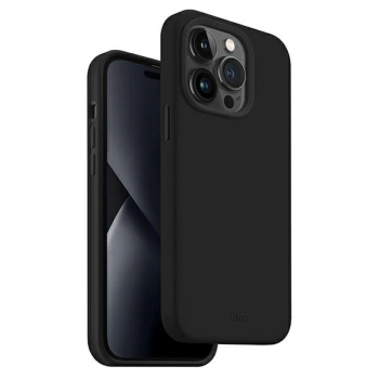Etui Uniq Lino na iPhone 14 Pro Max - czarne