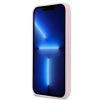 Etui Guess Silicone Triangle na iPhone 13 mini - fioletowe
