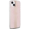 Etui Guess IML 4G Gold Stripe na iPhone 15 / 14 / 13 - różowe