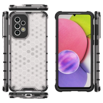 Honeycomb etui pancerny pokrowiec z żelową ramką Samsung Galaxy A33 5G przezroczysty