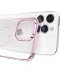 Etui silikonowe z kryształami Swarovski Kingxbar Wish Series do iPhone 14 Pro Max - różowe