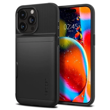 Etui Spigen Slim Armor CS na iPhone 15 Pro - czarne