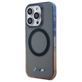 Etui BMW Gradient Bumper MagSafe na iPhone 15 Pro - szare