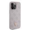 Etui Guess Leather 4G Diamond Triangle do iPhone 15 Pro Max - różowe