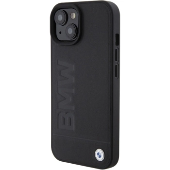 Etui BMW Leather Hot Stamp na iPhone 15 - czarne