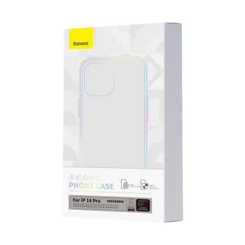 Baseus Crystal Case etui do iPhone 14 Pro cienki pokrowiec + szkło przezroczyste