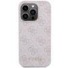 Etui Guess 4G Metal Gold Logo na iPhone 15 Pro - różowe