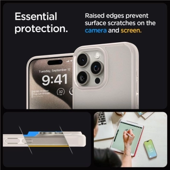 Etui Spigen Ultra Hybrid na iPhone 15 Pro - tytan naturalny