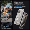 Etui Spigen Ultra Hybrid Mag z MagSafe na iPhone 15 Pro Max - tytan naturalny (wzór Zero One)