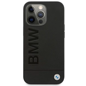 Etui BMW Signature Logo Imprint na iPhone 13 Pro Max - czarne
