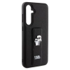 Etui Karl Lagerfeld Gripstand Saffiano Karl&Choupette Pins na Samsung Galaxy S23 FE - czarne