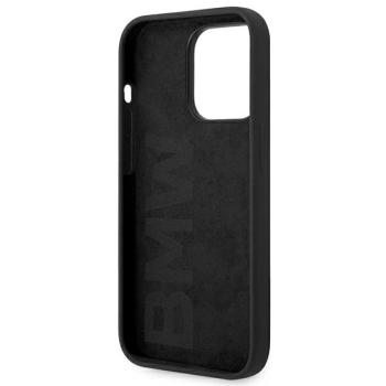 Etui BMW Silicone Metal Logo na iPhone 14 Pro - czarne