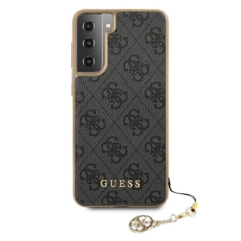 Etui Guess 4G Charms Collection na Samsung Galaxy S21+ - szare