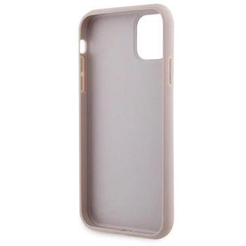 Etui Guess Crossbody 4G Metal Logo na iPhone 11 / Xr - różowe