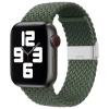 Strap Fabric opaska do Watch 9 / 8 / 7 / 6 / SE / 5 / 4 / 3 / 2 (41mm / 40mm / 38mm) pleciony materiałowy pasek bransoletka do zegarka zielony