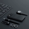 Nillkin Qin Cloth Pro Case etui do iPhone 14 Plus osłona na aparat kabura pokrowiec obudowa z klapką szary