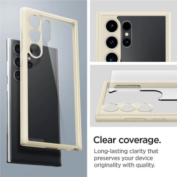 Etui Spigen Ultra Hybrid na Samsung Galaxy S24 Ultra - beżowe