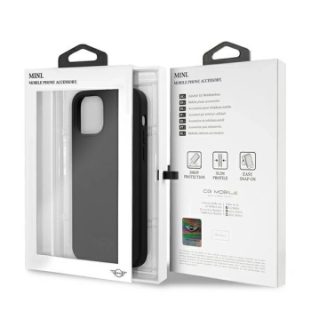 Etui Mini Morris Silicone Tone On Tone na iPhone 12 Pro Max - czarne