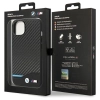 Etui BMW Leather Carbon na iPhone 13 - czarne