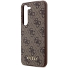 Etui Guess 4G Metal Gold Logo na Samsung Galaxy S23+ - brązowe