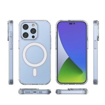 Etui magnetyczne Clear Magnetic Case z MagSafe do iPhone 15 Pro - przezroczyste