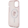 Etui Karl Lagerfeld IML Choupette MagSafe na iPhone 15 - różowe
